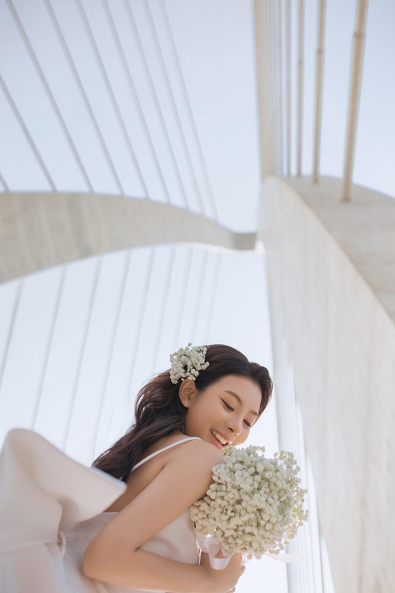 Bride in a wedding gown